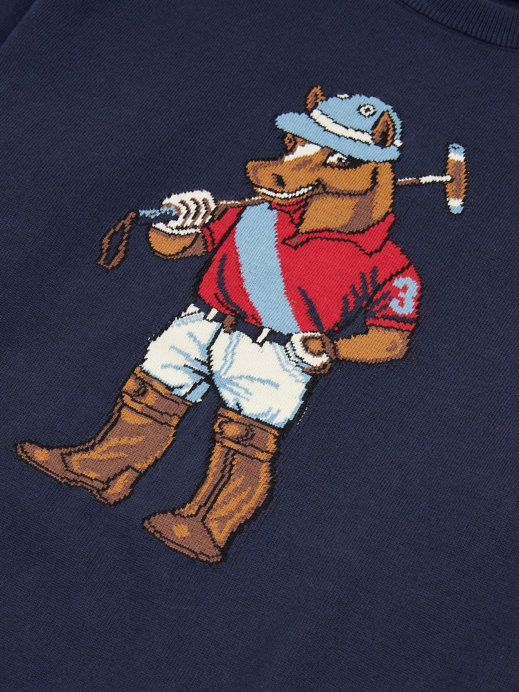 U.S. Polo Assn. Blue Mens Chuck Knit Crew Jumper - Image 8 of 8