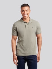 U.S. Polo Assn. Green Mens Double Horsemen Polo Shirt - Image 1 of 7