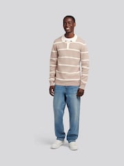 U.S. Polo Assn. Mens Stripe Knit Rugby Shirt - Imagem 3 de 9