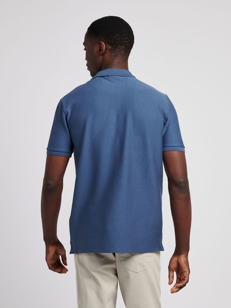 U.S. Polo Assn. Blue Mens Vertical Stripe Polo Shirt - Image 2 of 7 U.S. Polo Assn. Blue Mens Vertical Stripe Polo Shirt - Image 2 of 7