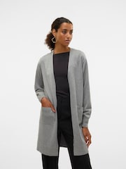 VERO MODA Grey Long Sleeve Open Cardigan - Image 3 of 5