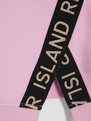 River Island Pink Girls Split Back Top and Leggings Set - Image 4 of 5