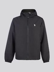U.S. Polo Assn. Black Mens Fleece Lined Windbreaker Jacket - Image 7 of 12