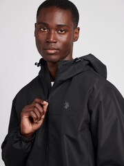 U.S. Polo Assn. Black Mens Lined Winter Rain Jacket - Image 2 of 11