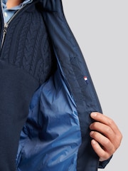 U.S. Polo Assn. Blue Mens Lightweight Quilt Funnel Puffer Jacket - Image 4 of 11