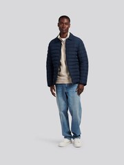 U.S. Polo Assn. Blue Mens Lightweight Quilted Collared Jacket - Image 5 of 13