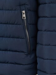 U.S. Polo Assn. Blue Mens Lightweight Quilted Collared Jacket - Image 7 of 13