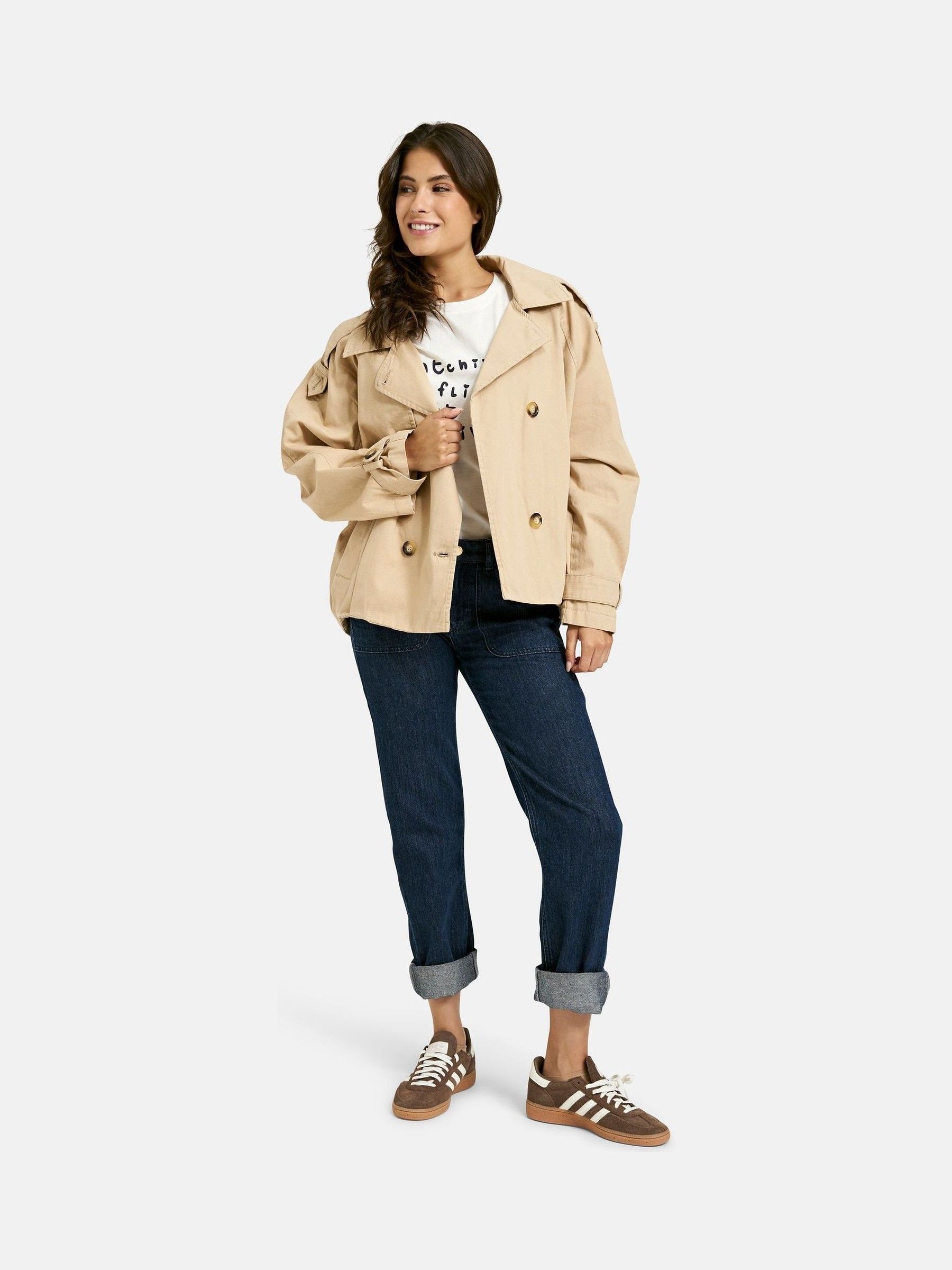 Buy Smith & Soul Natural Short Trench Jacket from Next USA