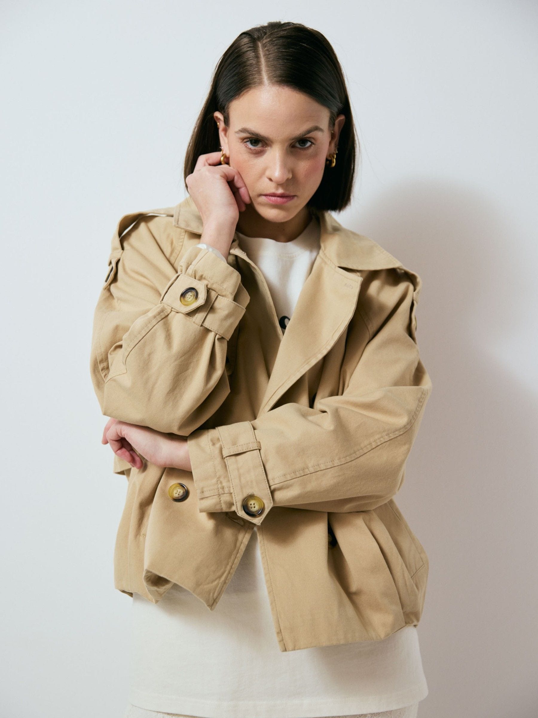 Buy Smith & Soul Natural Short Trench Jacket from Next USA