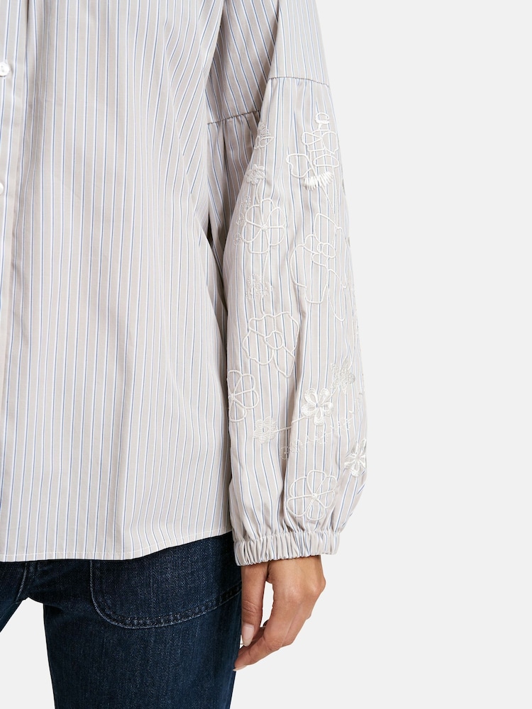 Smith & Soul Striped & Embroidered Blouse - Image 6 of 7