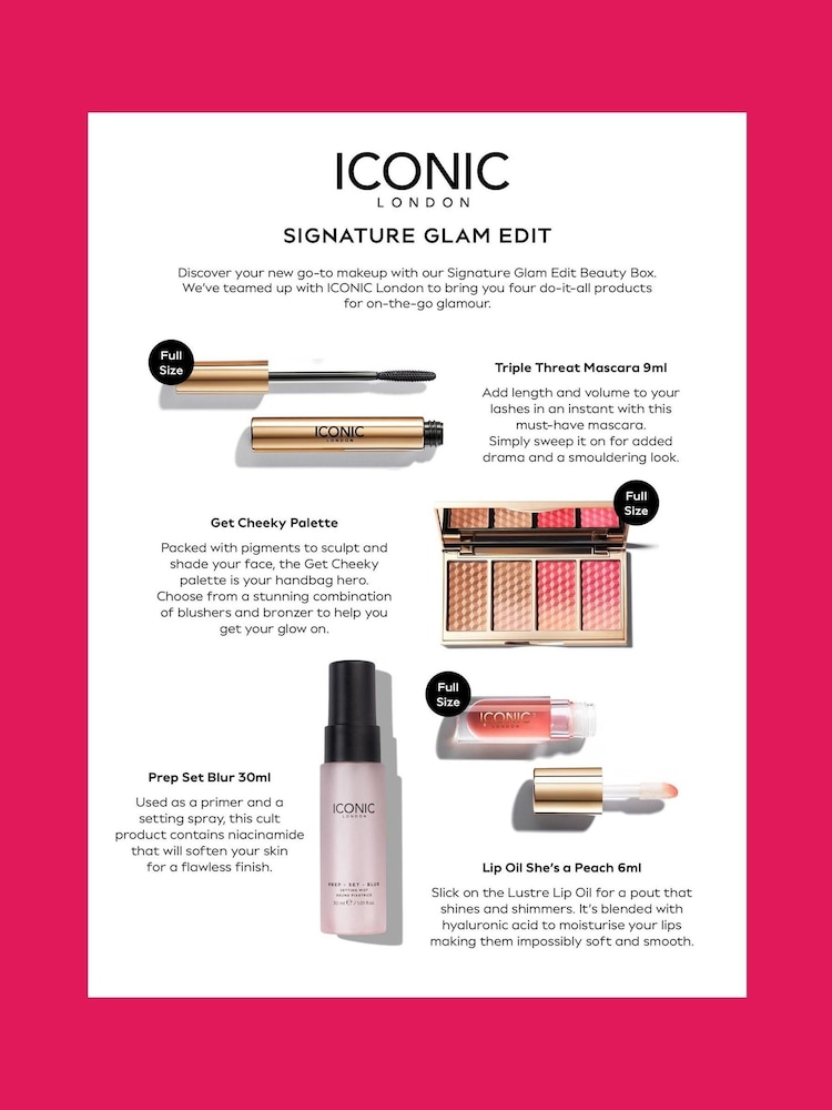 ICONIC London Signature Glam Edit Beauty Box (Worth £90) - Image 3 of 3 ICONIC London Signature Glam Edit Beauty Box (Worth £90) - Image 3 of 3