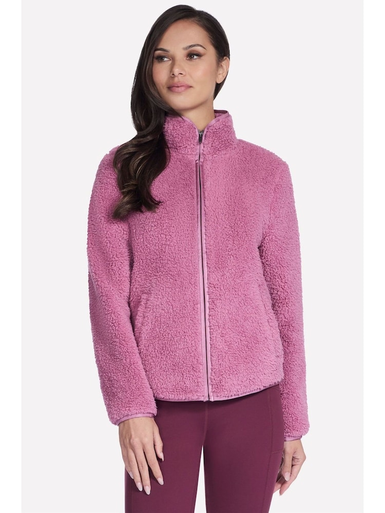 Skechers Pink Sherpa Jacket - Image 8 of 8 Skechers Pink Sherpa Jacket - Image 8 of 8