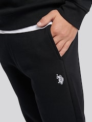 U.S. Polo Assn. Black Double Horsemen Crew Sweatshirt and Joggers Set - Image 6 of 11