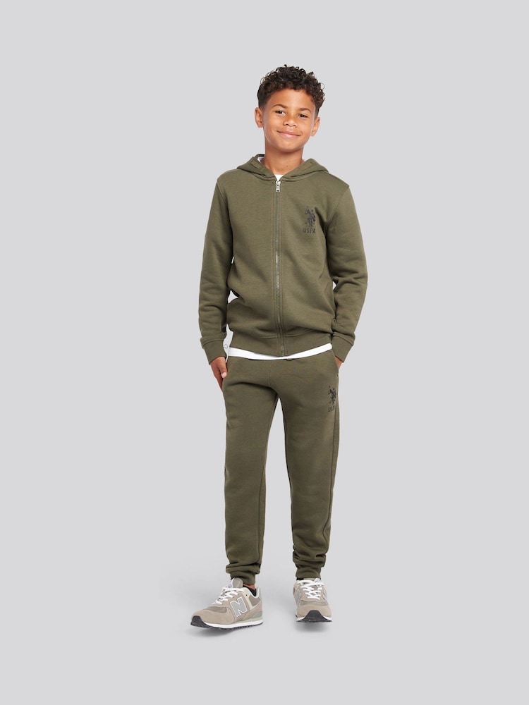 U.S. Polo Assn. Green Boys Player 3 Zip Hoodie and Joggers Set - Image 1 of 10 U.S. Polo Assn. Green Boys Player 3 Zip Hoodie and Joggers Set - Image 1 of 10