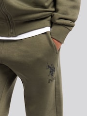 U.S. Polo Assn. Green Boys Player 3 Zip Hoodie and Joggers Set - Image 6 of 10