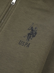 U.S. Polo Assn. Green Boys Player 3 Zip Hoodie and Joggers Set - Image 9 of 10