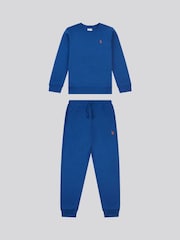 U.S. Polo Assn. Blue Double Horsemen Crew Sweatshirt and Joggers Set - Image 1 of 4