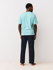 Blue Stripe Short Sleeve Pyjamas Set - Image 2 of 11