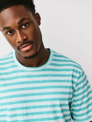 Blue Stripe Short Sleeve Pyjamas Set - Image 6 of 11