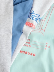 أخضر/رمادي - Graphic Short Sleeve Jersey Pyjamas Set 2 Pack - صورة 6 من 17