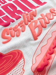 أزرق/أبيض - Graphic Short Sleeve Jersey Pyjamas Set 2 Pack - صورة 12 من 13