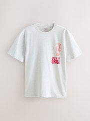 أزرق/أبيض - Graphic Short Sleeve Jersey Pyjamas Set 2 Pack - صورة 8 من 13