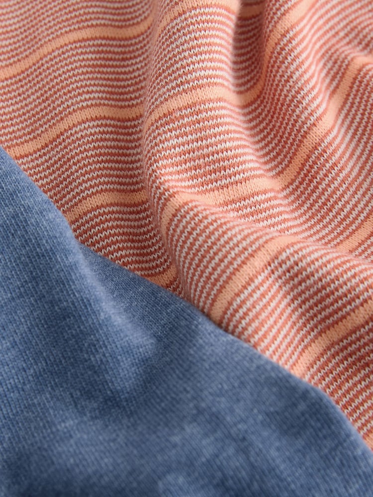 Portocaliu - Set pijamale Jerseu cu dungi și mânecă scurtă - Imaginea 11 din 11 Portocaliu - Set pijamale Jerseu cu dungi și mânecă scurtă - Imaginea 11 din 11