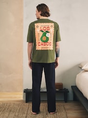 Grün/Orange - Bedrucktes Kurzarm-Pyjama-Set im 2 er-Pack - Bild 10 von 17