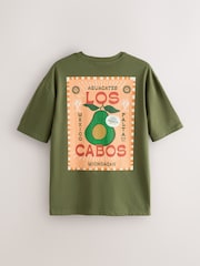 Grün/Orange - Bedrucktes Kurzarm-Pyjama-Set im 2 er-Pack - Bild 6 von 17