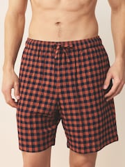 أصفر مائل للبني/أزرق داكن - حزمة من 2 بيجامة قصيرة منسوجة - صورة 10 من 14