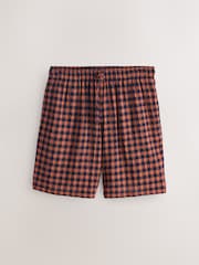 أصفر مائل للبني/أزرق داكن - حزمة من 2 بيجامة قصيرة منسوجة - صورة 3 من 14