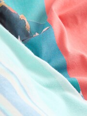 Red Amalfi Coast Graphic Short Sleeve Woven Pyjamas Set - Image 10 of 11