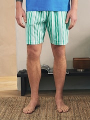 Blue/Green Graphic Short Sleeve Jersey Pyjamas Set - Image 4 of 13