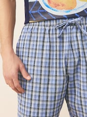 أزرق داكن أزرق - Frankie Thorp Jersey Short Sleeve Pyjamas Set - صورة 5 من 11