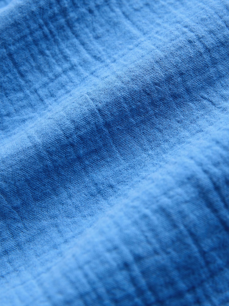 Blue Cheesecloth Shirt and Shorts Set - Image 11 of 11