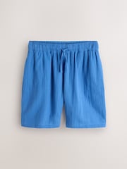 Blue Cheesecloth Shirt and Shorts Set - Image 9 of 11