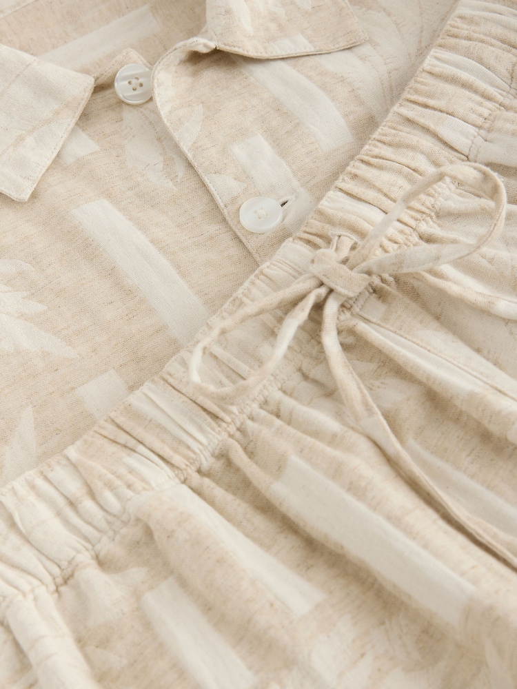 Neutral Woven Shirt and Shorts Set - Image 11 of 11