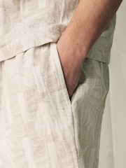 Neutral Woven Shirt and Shorts Set - Image 6 of 11
