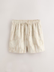 Neutral Woven Shirt and Shorts Set - Image 9 of 11