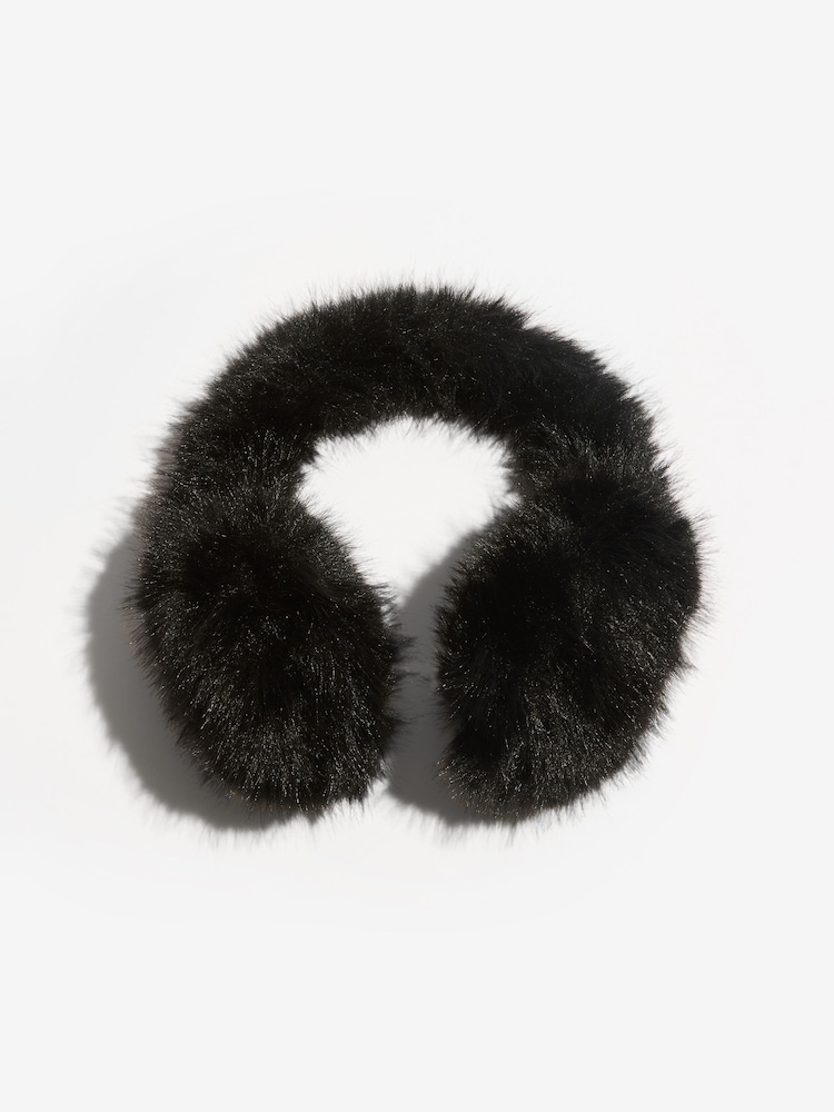 أسود - Lipsy Cosy Faux Fur Ear Muffs - صورة 2 من 4 أسود - Lipsy Cosy Faux Fur Ear Muffs - صورة 2 من 4