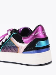 Carvela Black/Purple Lace Up Trainers - Image 4 of 4
