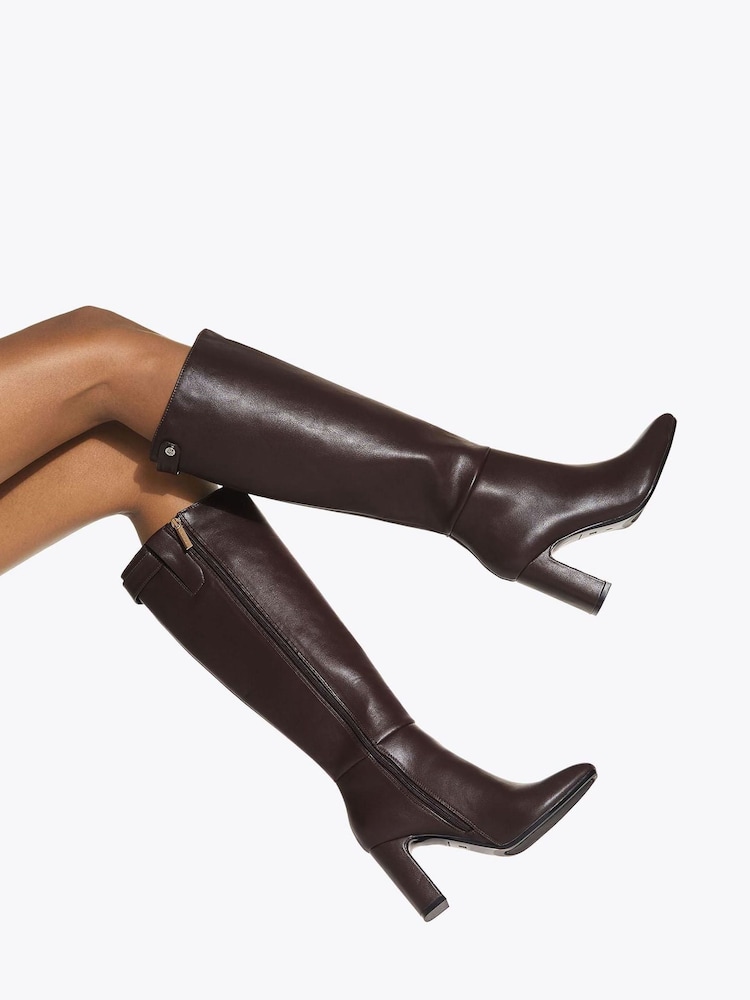 KG Kurt Geiger Brown Trix Knee Boots - Image 1 of 5 KG Kurt Geiger Brown Trix Knee Boots - Image 1 of 5