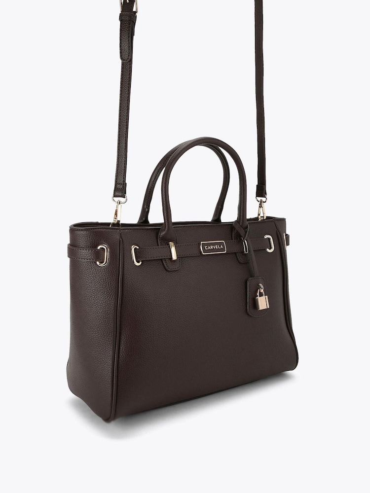 Marrón - Carvela Violet Belted Tote Bag - Imagen 2 de 4
