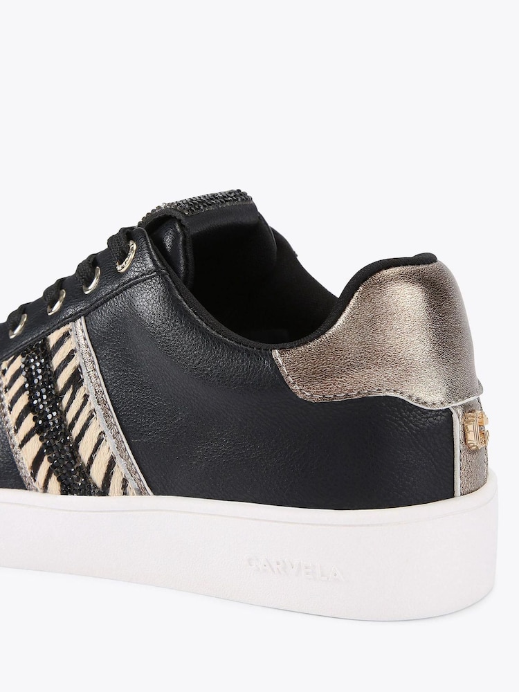 Carvela Black Carvela Rapid Black Trainers - Image 4 of 4