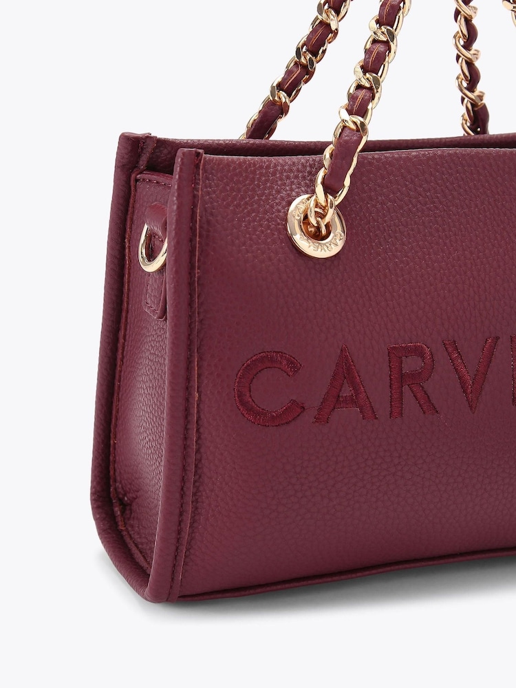 Carvela Red Sorrento Micro Tote Bag - Image 4 of 4