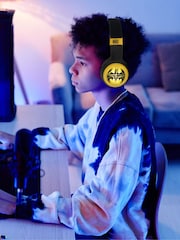 Batman Black Yellow Light Up Bluetooth Headphones - Image 1 of 4