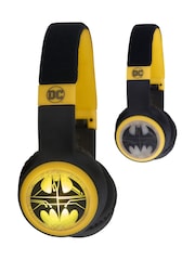 Batman Black Yellow Light Up Bluetooth Headphones - Image 2 of 4