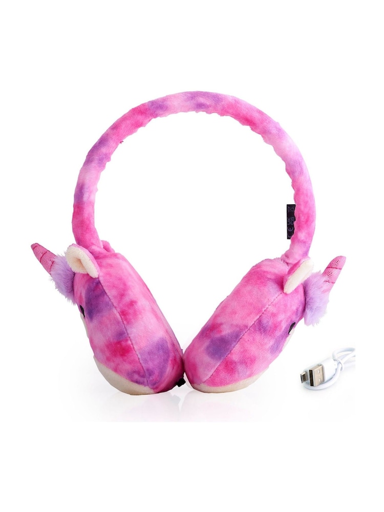 Squishmallows Pink Purple Plush Bluetooth Headphones - Image 1 of 3