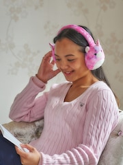 Squishmallows Pink Purple Plush Bluetooth Headphones - Image 3 of 3
