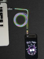 Rick and Morty Green Light Up Charging Cable - Image 1 of 6